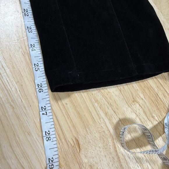 RTA NWT Margot Velvet High Rise Foldover Waist Pant Corpus Black Size S *Flaw* - Picture 12 of 13